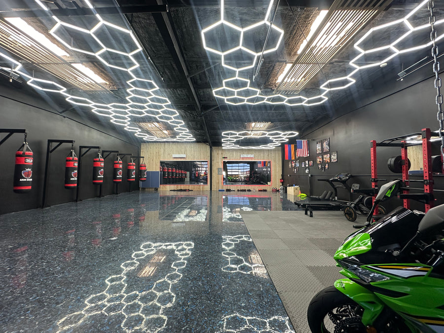 Warehouse Hexagon LED Lights